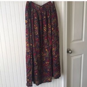 Nordstrom Boho Midi Skirt Pockets Unique